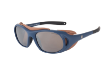 Lunettes glacier, Demetz Landmark blau mat/marron 51-16