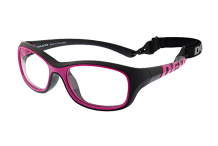 Lunettes anti choc, Demetz, Softness R noir/fushia mat taille S