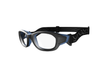 Lunettes anti choc, Demetz, Smash noir mat/bleu marine taille L