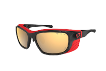 Lunettes glacier, Demetz Piment 2 Noir Mat / Rouge Mat